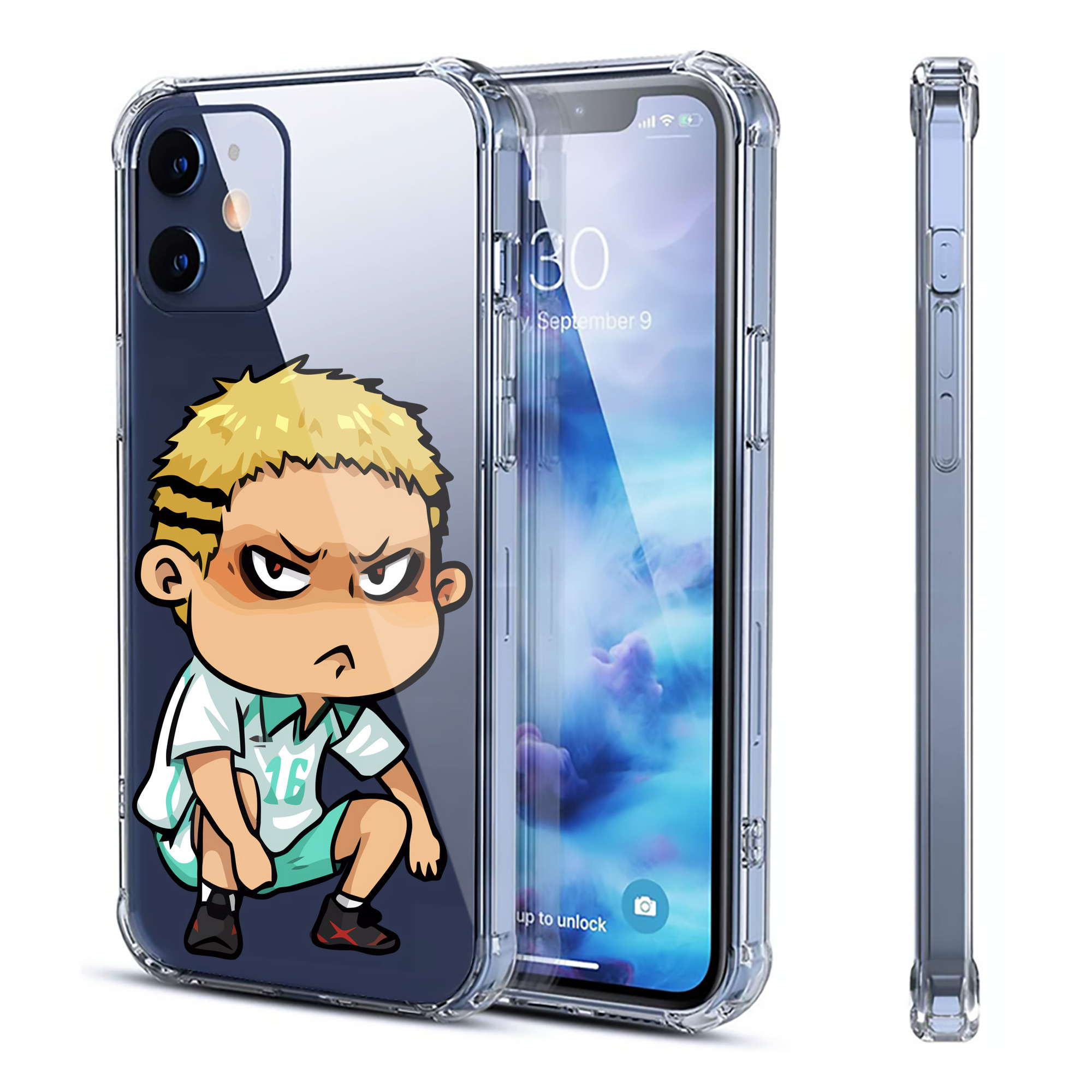 （画像用） ハイキュー!! Haikyu!! 【iPhone 12シリーズ対応】透明スマホケース（クリアソフトケース）